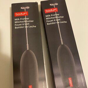 TWO Bodum milk frothers